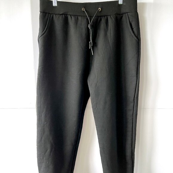Sherpa Lined Black Joggers Sweatpants for Women, Size XL, Like New! - Picture 5 of 13